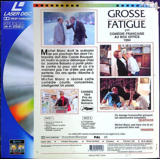 Laser Disc Grosse Fatigue