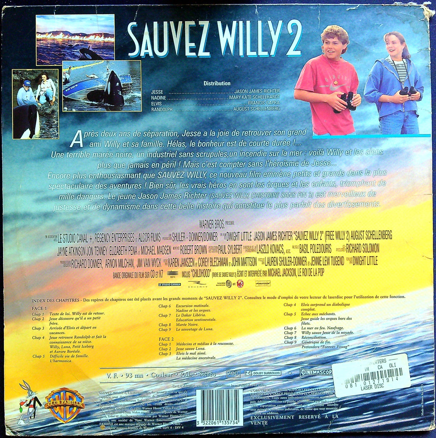 Laser Disc Sauver Willy 2