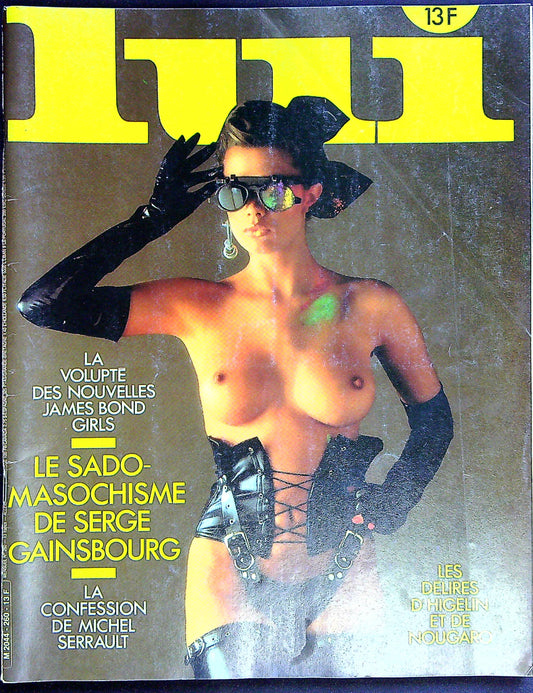 Magazine Erotique Lui + No Poster N° 260 Gainsbourg Higelin Nougaro