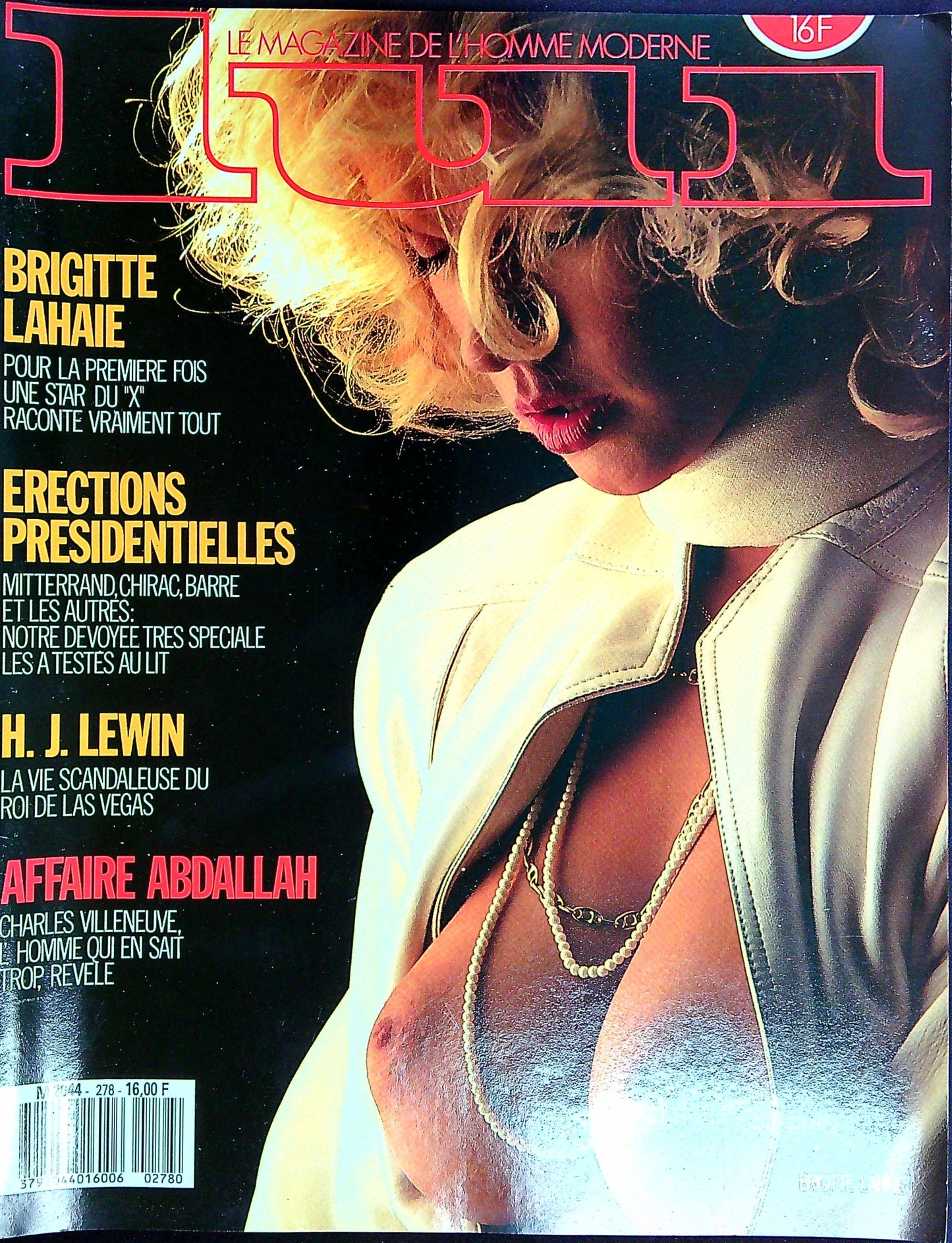 Magazine Erotique Lui + No Poster N° 278 Brigitte Lahaie