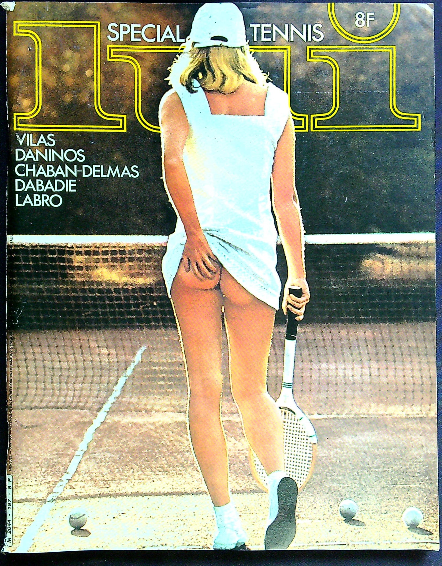 Magazine Erotique Lui + Poster N° 197 Spécial Tennis