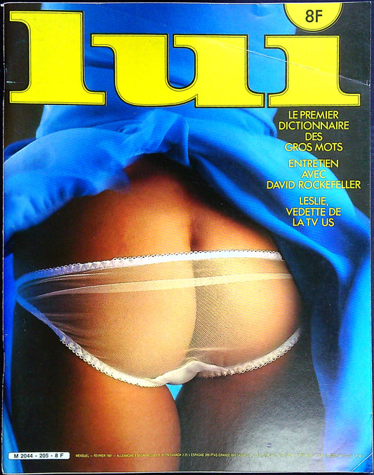 Magazine Erotique Lui + Poster N° 205 Leslie