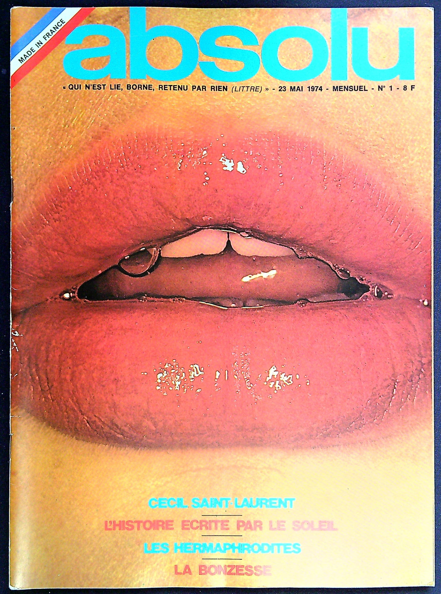 Magazine Erotique Absolu + Poster N°1