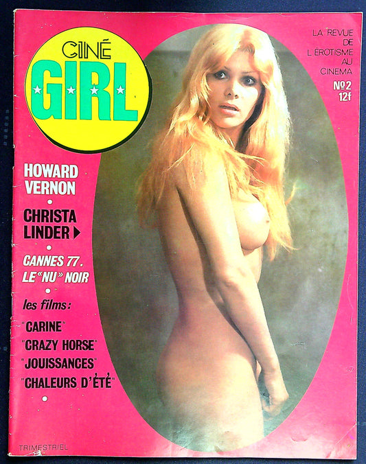 Magazine Erotique Ciné Girl N° 2 Christa Linder