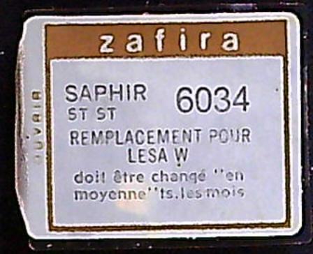 Saphir LESA W Stéréo / Stéréo Needle