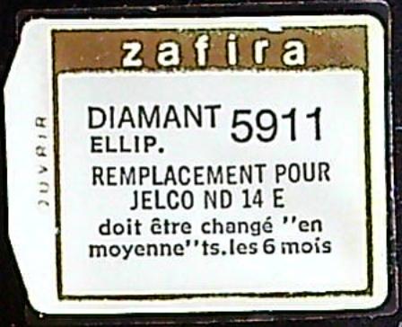 Saphir Diamant Jelco ND14E