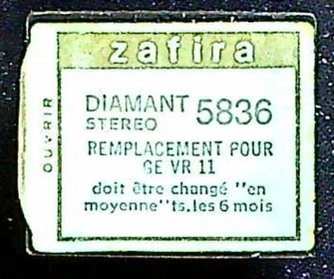 Saphir Diamant GENERAL ELECTRIC GE VR11