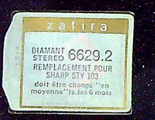 Saphir Diamant Stéréo SHARP STY 103