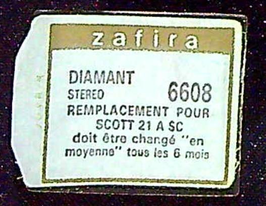 Saphir Diamant Stéréo SCOTT 21 A SC