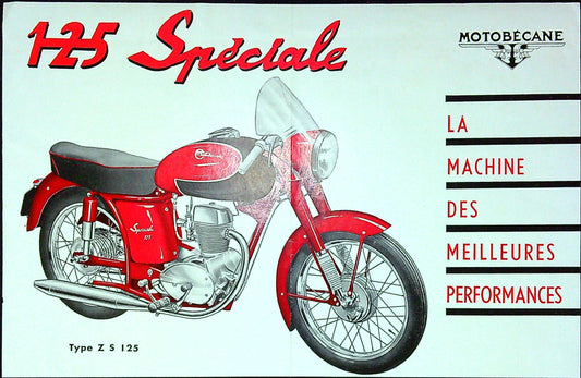 Document Ancienne Publicité Garage Motobécane Type Z s 125 Moto