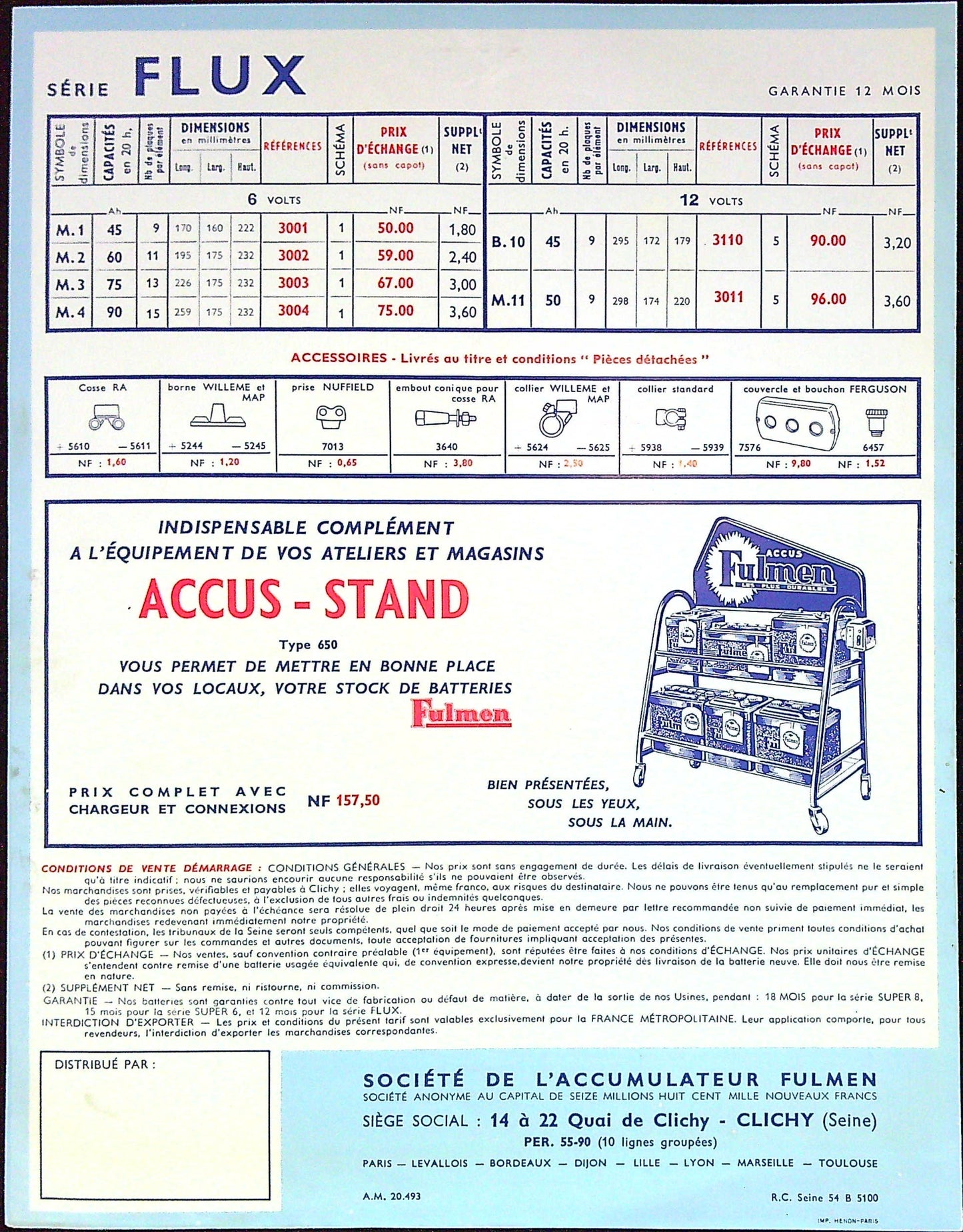 Document Ancienne Publicité Garage Fulmen