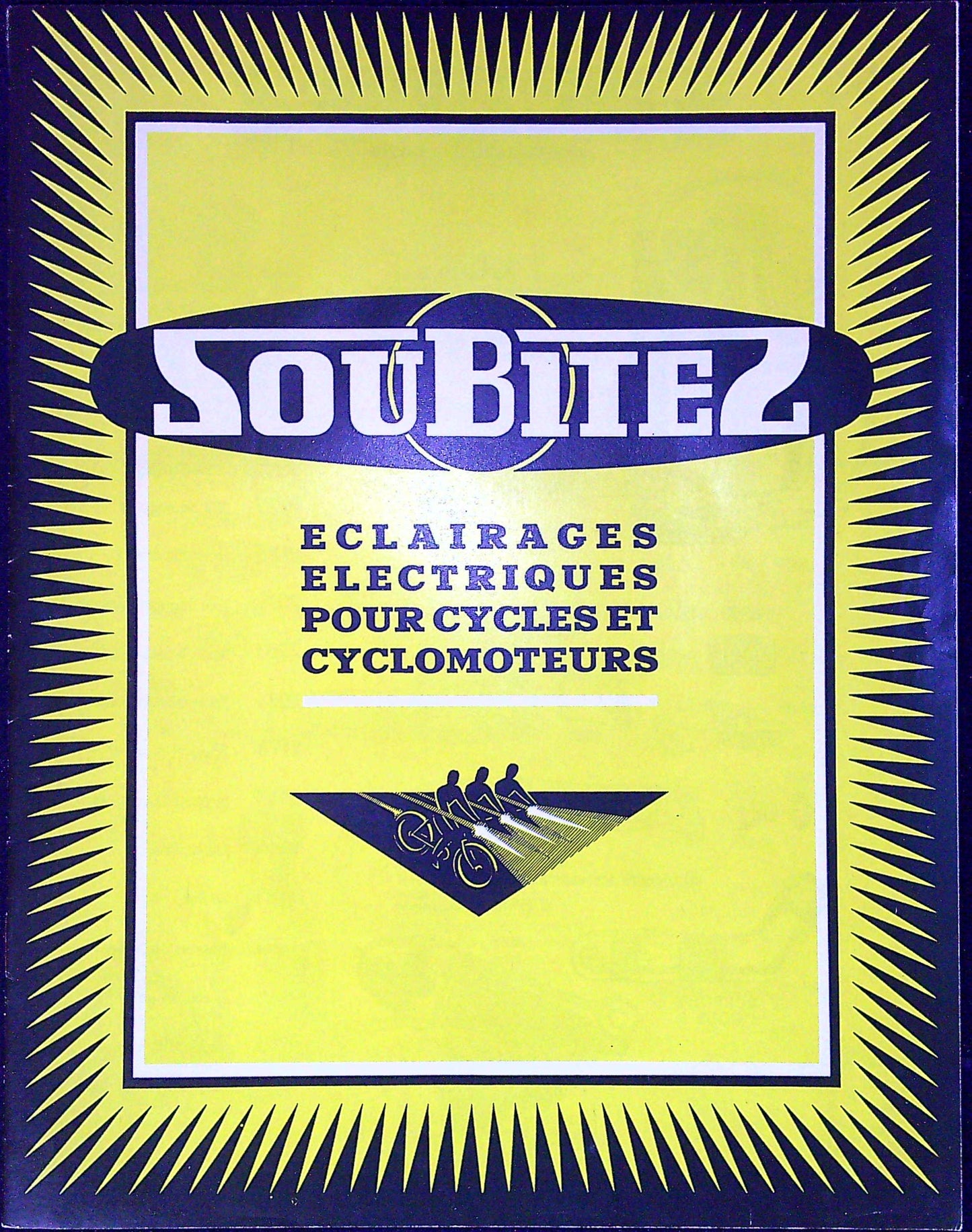 Document Ancienne Publicité Garage Motobécane Soubitez Catalogue