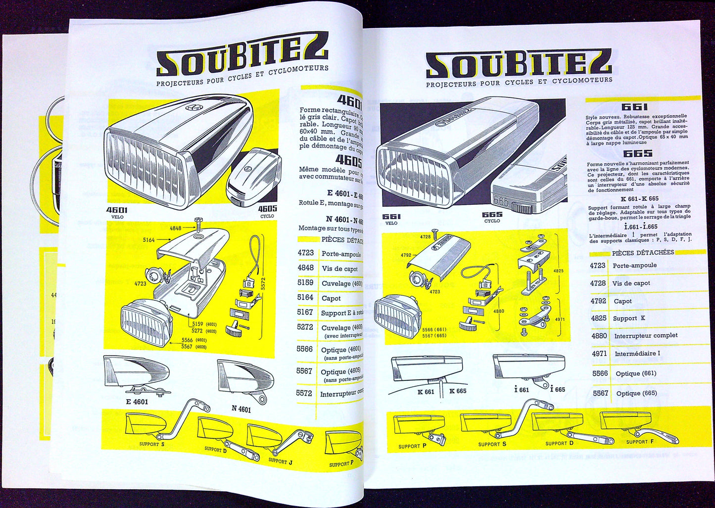 Document Ancienne Publicité Garage Motobécane Soubitez Catalogue