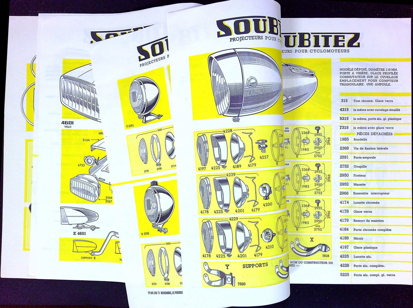 Document Ancienne Publicité Garage Motobécane Soubitez Catalogue