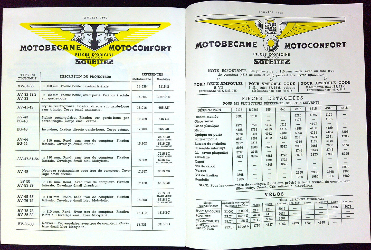 Document Ancienne Publicité Garage Motobécane Soubitez Catalogue