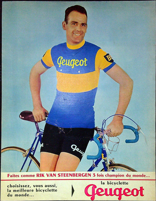 Document Ancienne Publicité Garage Vélo Peugeot