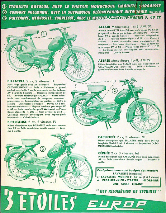 Document Ancienne Publicité Garage Moto Paloma Europ