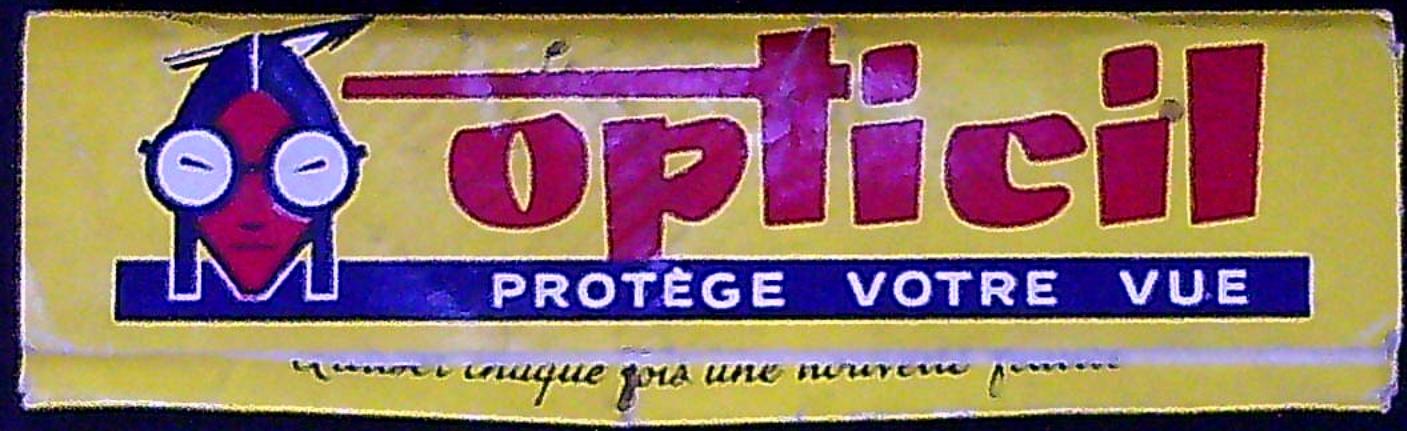 Document Publicité Ancien Carnet Opticil Protège Votre Vue