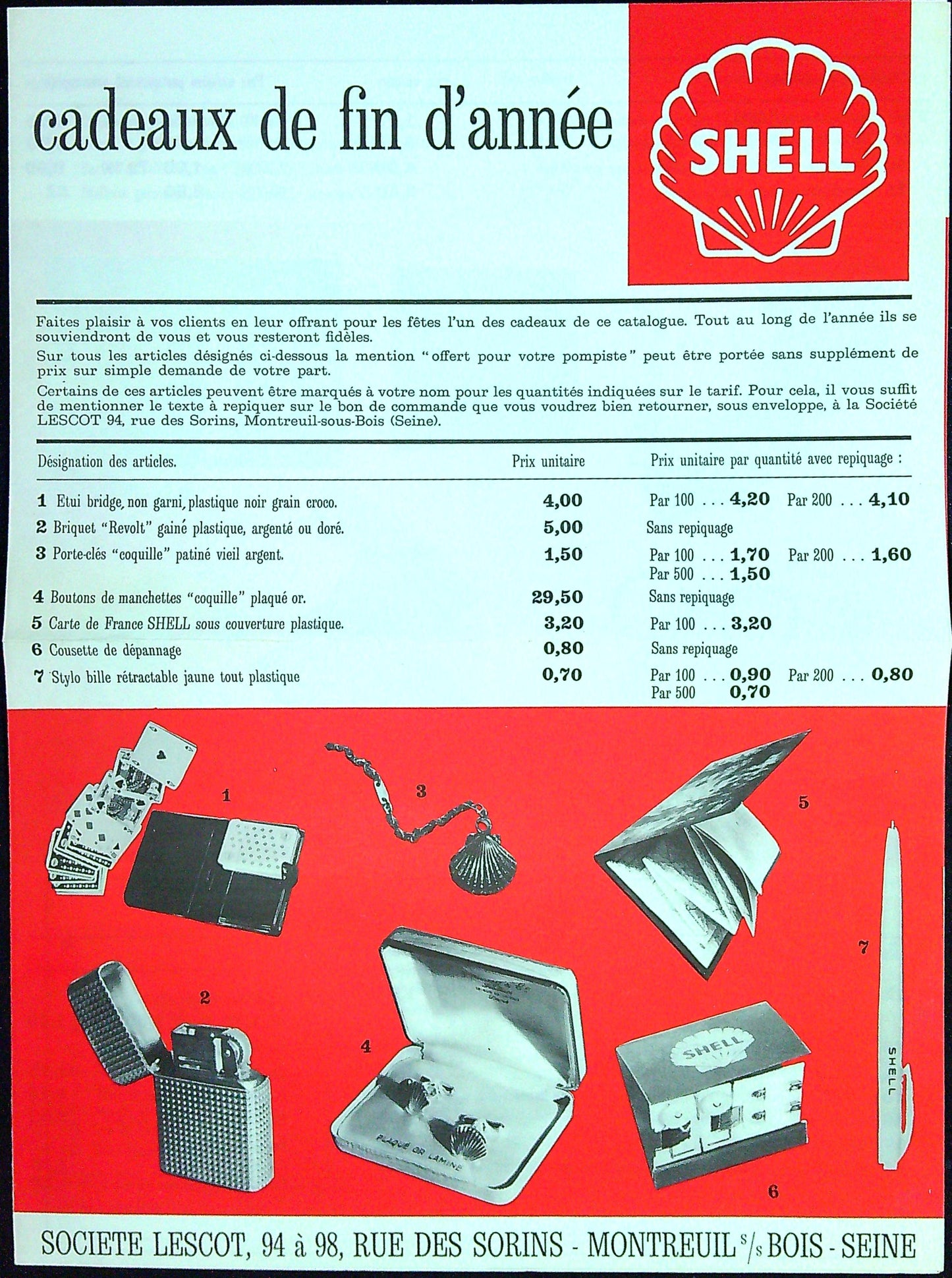 Document Publicité Affiche Huile Shell 1963