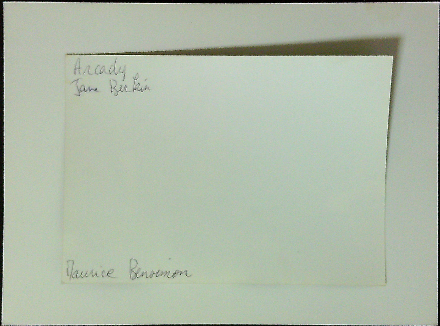 Photo Originale Jane Birkin Arcady Maurice Bensimon Presse
