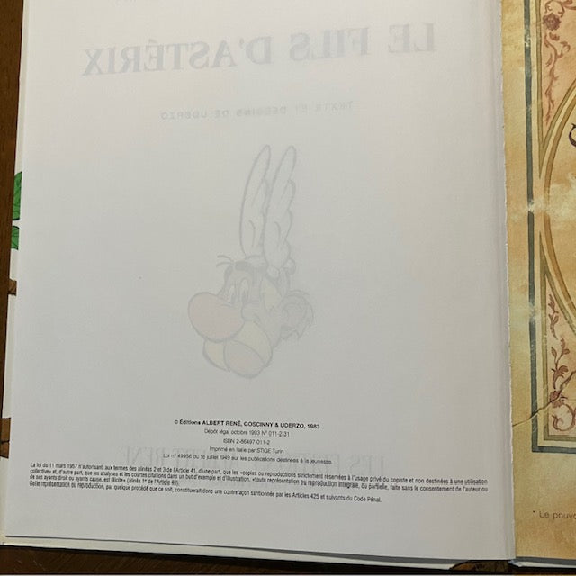 Bande Dessinée, Le Fils D'astérix