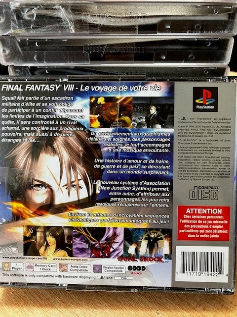 Jeu Playstation Final Fantasy Viii 8