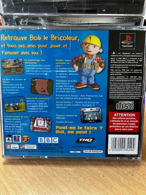 Jeu PlayStation Bob Le Bricoleur Réparer C'est Gagné!