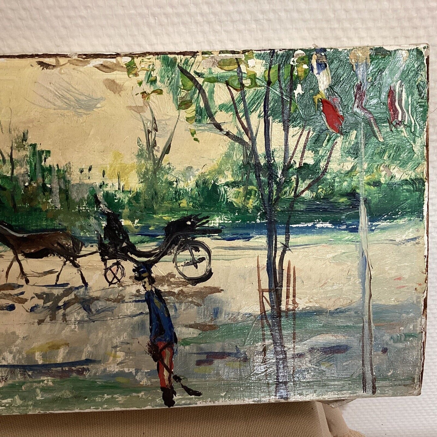 Tableau ancien huile sur toile signé Gabriel Dauchot