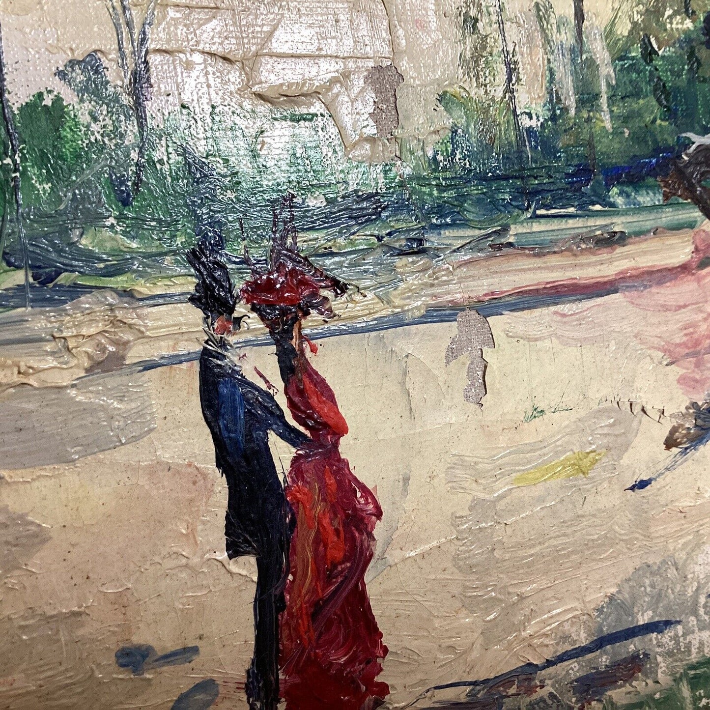 Tableau ancien huile sur toile signé Gabriel Dauchot