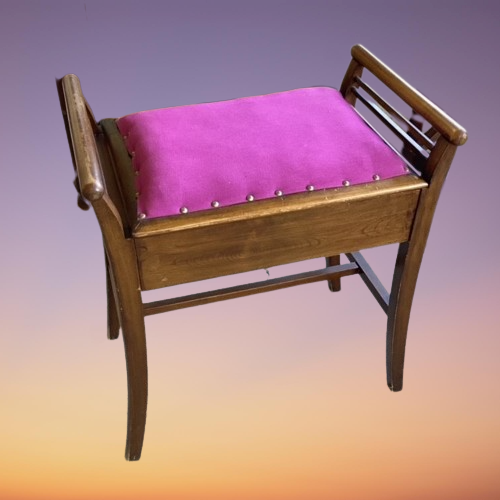 Tabouret Banc En Bois Pour Piano Avec Coffre