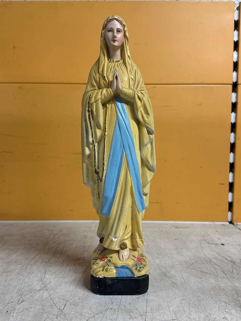 Statue Vierge de Lourdes – Céramique ancienne