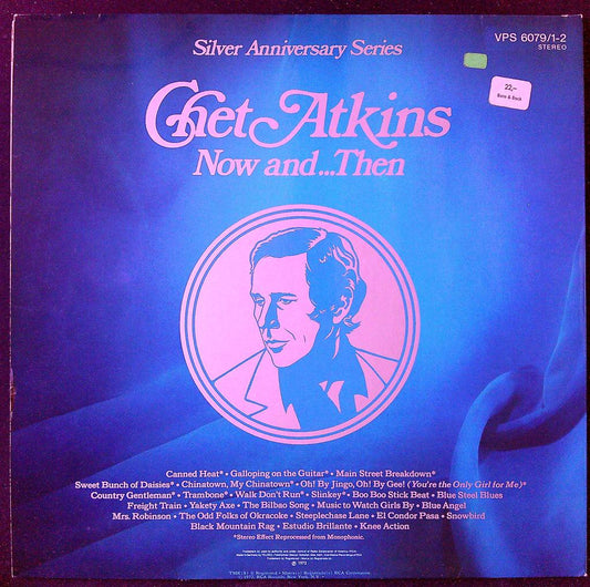 Chet Atkins Now and Then vinyle 2lp Rca Victor