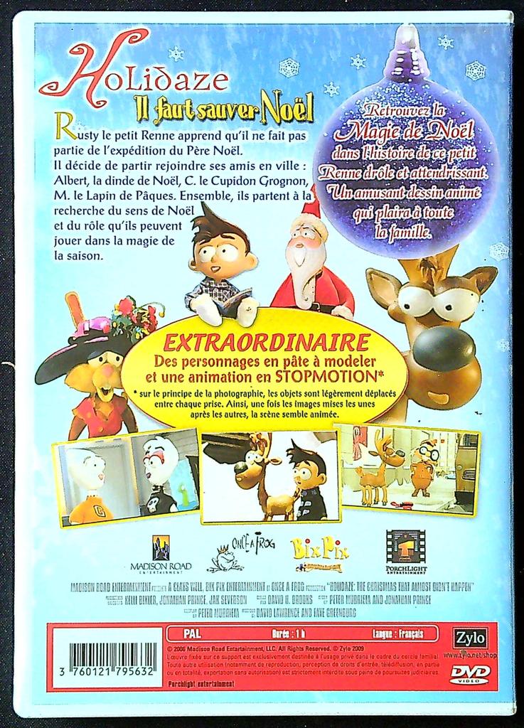 Dvd Holidaze – Il faut sauver Noël – Vidéo – Animation Noël