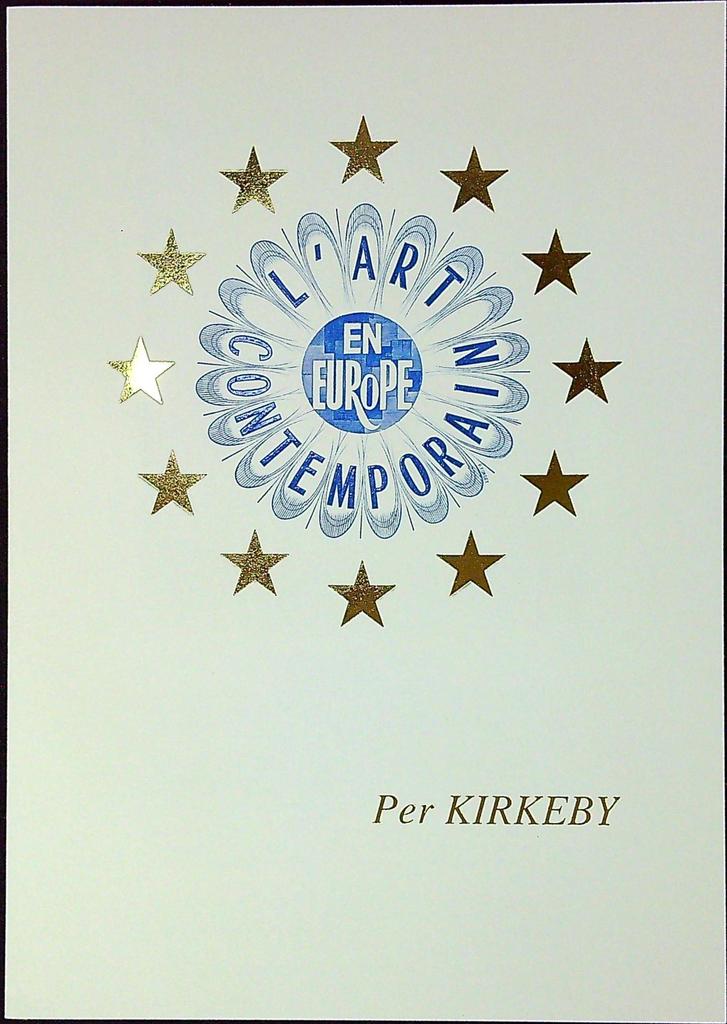 Per Kirkeby Art Contemporain Enveloppe Dépliant Timbre 1er jour Encart Fdc Yvert et Tellier