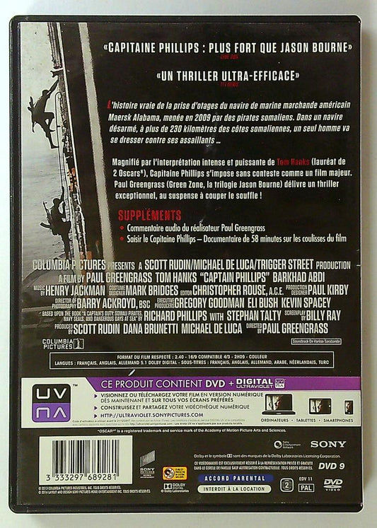 dvd Capitaine Phillips Tom Hanks Sony Columbia