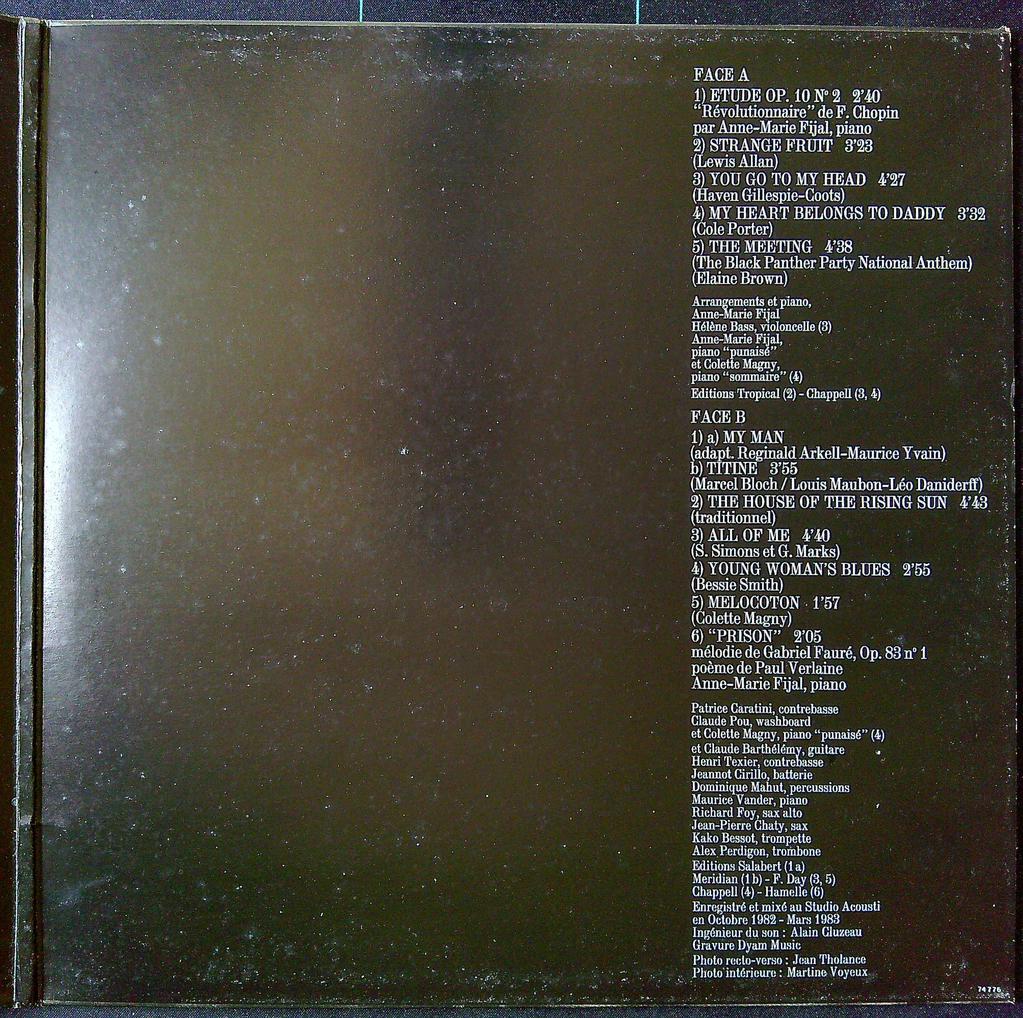 Vinyle – Colette Magny – Musique – Chansons pour Titine