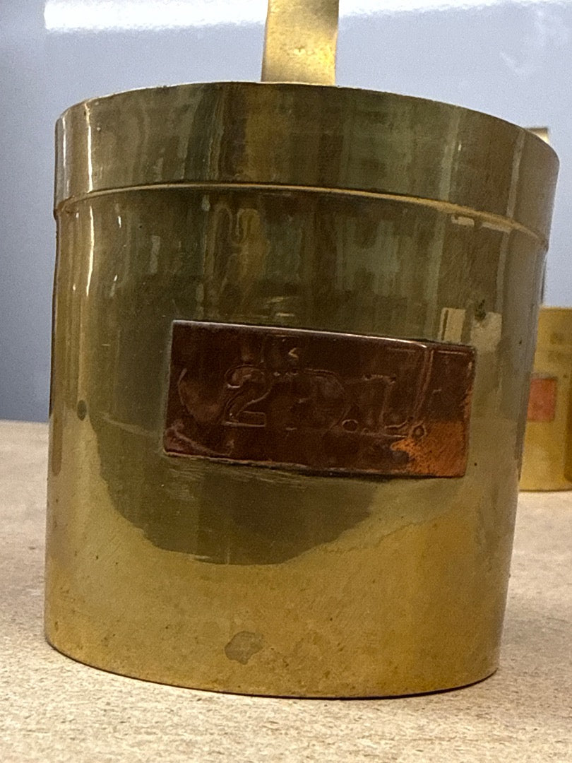 Mesures À Lait – Sans Marque – Cuisine – Set Vintage En Laiton
