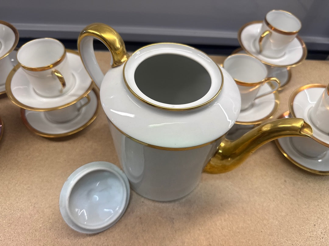 Service café – Ahrenfeldt – Vaisselle – Porcelaine blanche