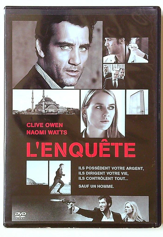 Dvd L'enquête Clive Owen Naomi Watts