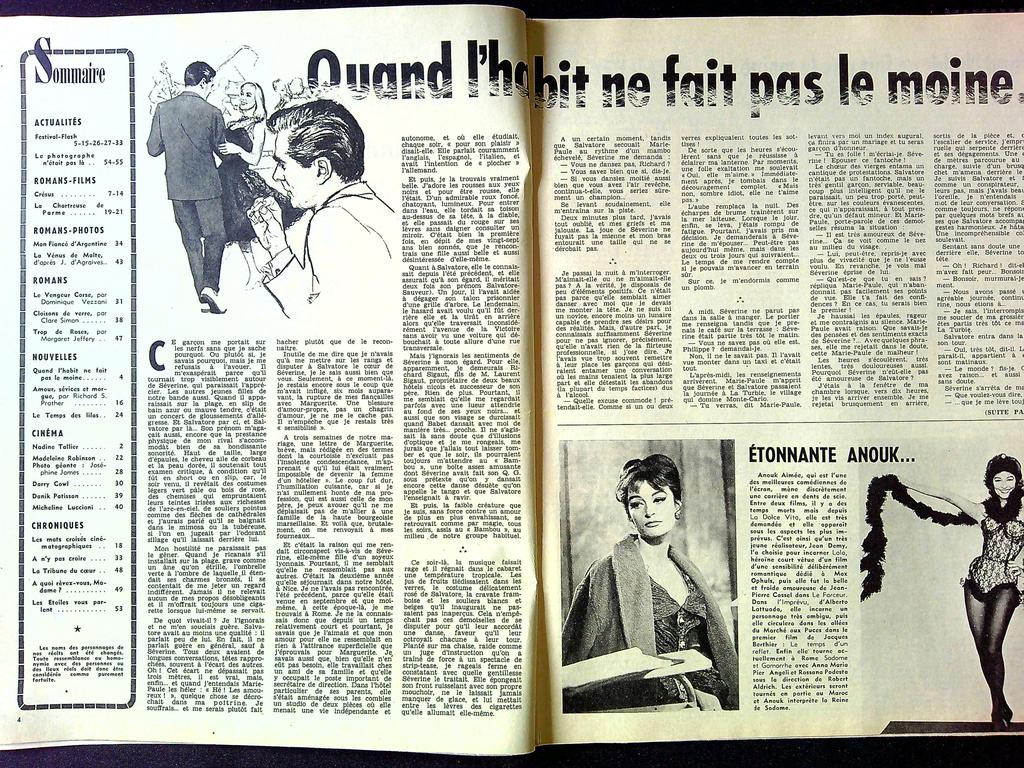Magazine – Festival N° 614 – Cinéma – Anouk Aimée