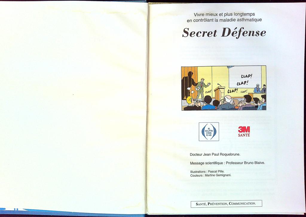 Bd – Secret Défense – Bande dessinée – Prévention asthme