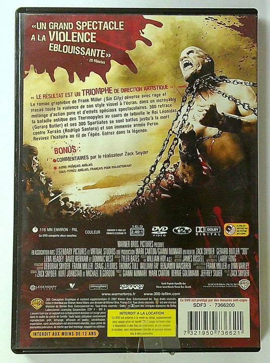 Dvd 300 action Guerre Fantastique