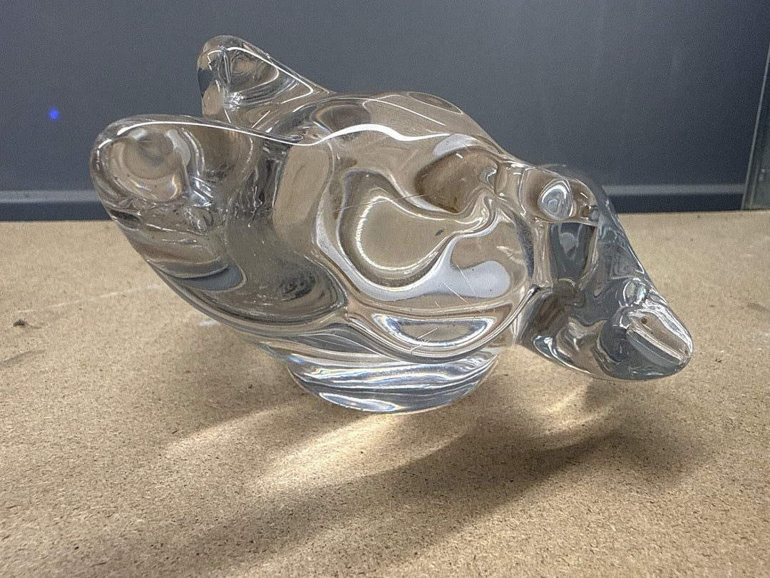 Vide-poche – Art Vanneau – Ornements – Chien Loup Renard en verre