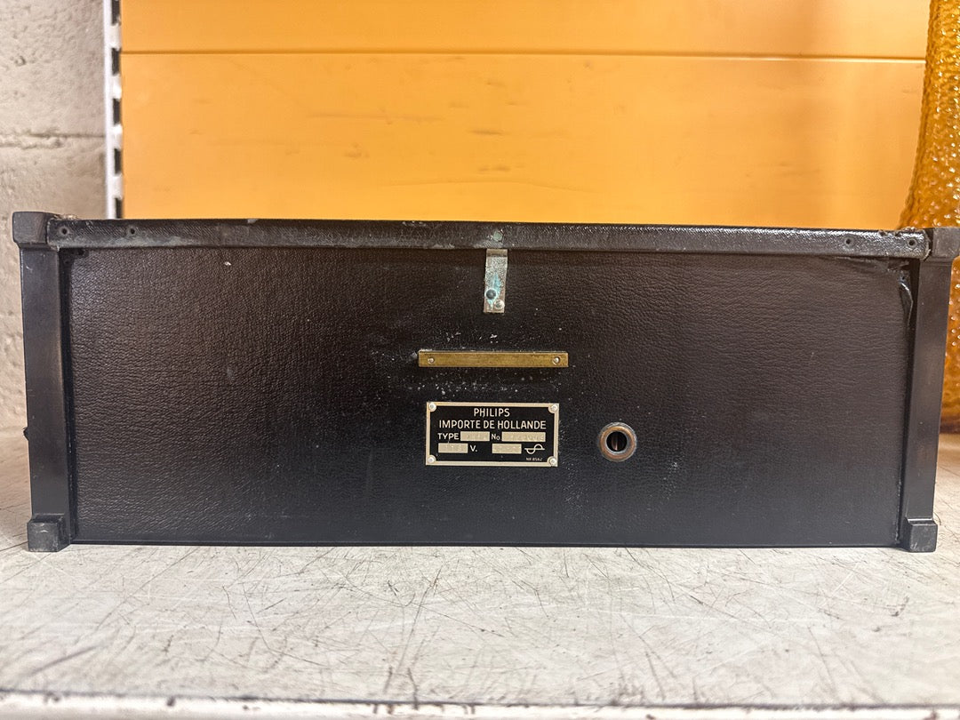 Poste de radio – Philips 2514 – Électronique – Vintage de collection noir 1928