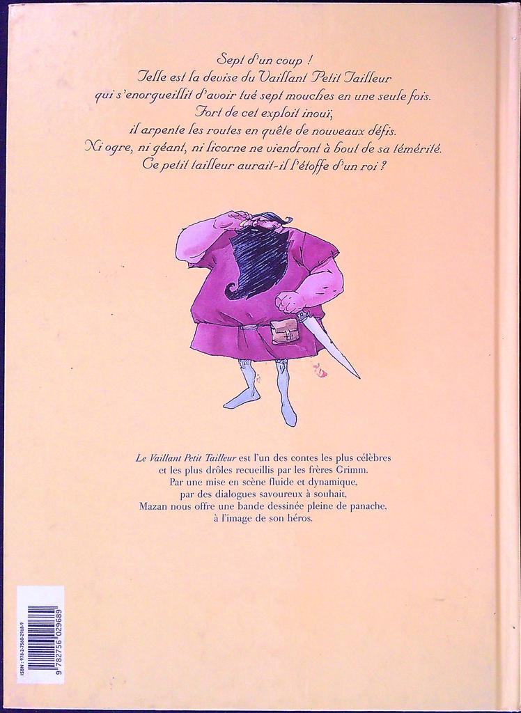 Livre Bd – Delcourt – Bd Jeunesse – Le Vaillant Petit Tailleur