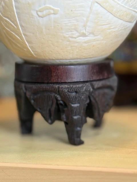 Oeuf D'autruche Gravé – Objet De Décoration