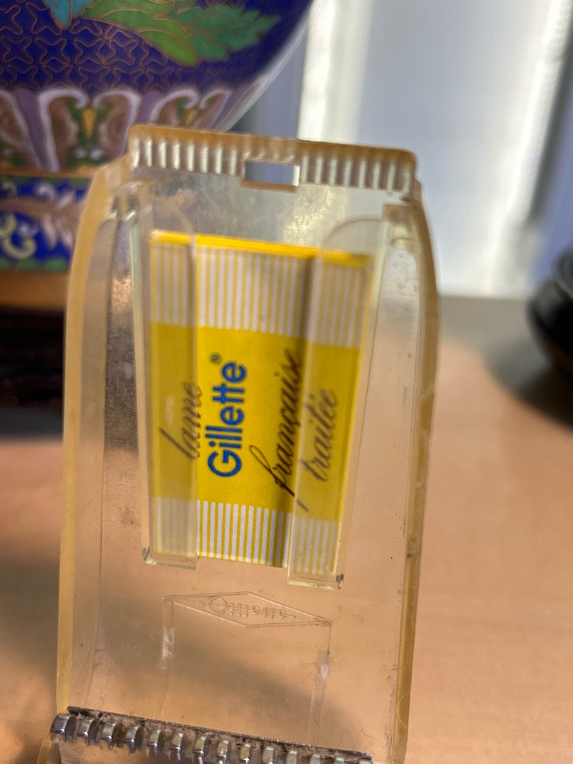 Rasoir de sûreté – Gillette – Rasage – Vintage avec étui