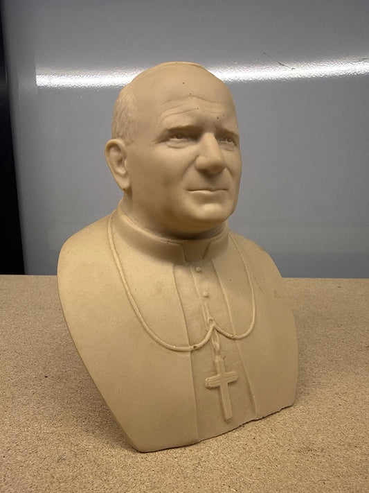 Buste – J. Teper – Ornements – Statue Jean-paul Ii crème