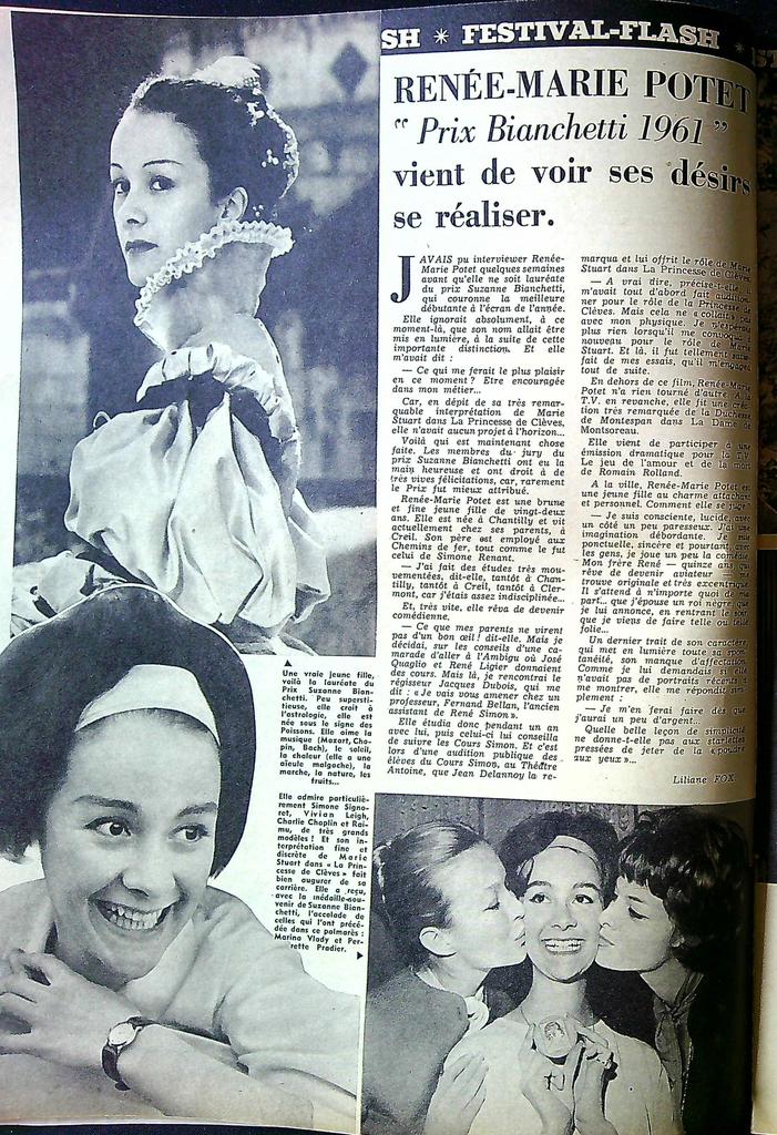 Magazine Festival N° 654 – Revue – Cinéma Vintage 1961