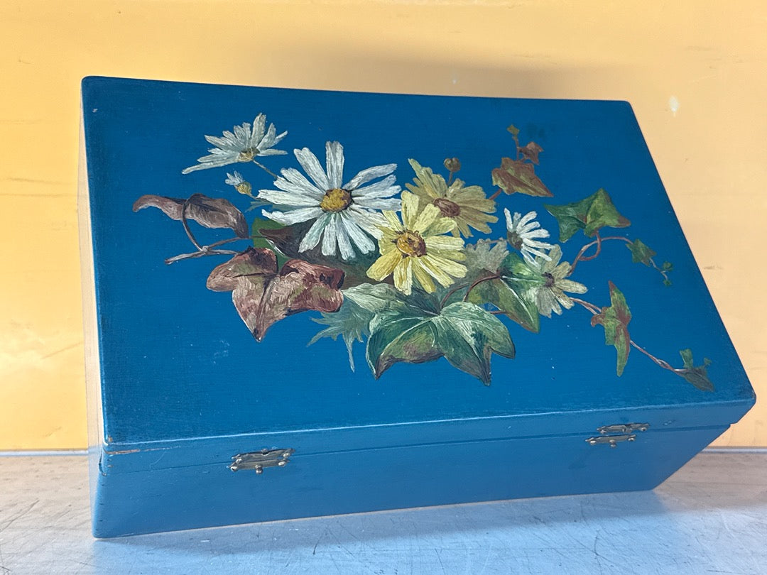 Boîte décorative – Boîte en bois peinte à la main